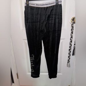 black juicy couture joggers NWOT logo waistband